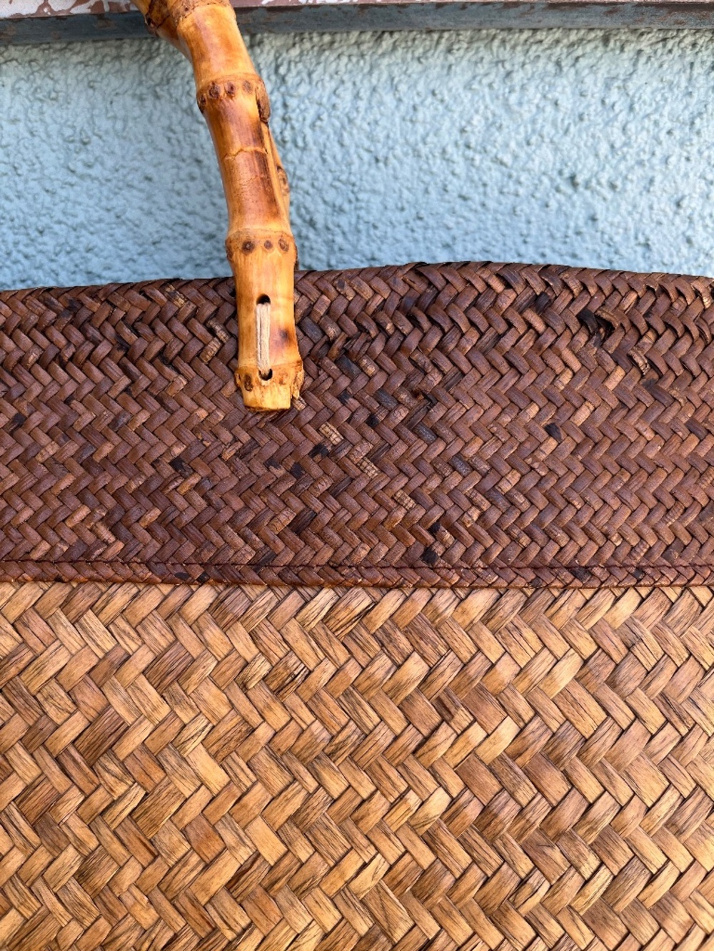 Amanpurl Handwoven Seagrass Tote  Oversized  Excellent Condition  Like New - Picture 5 of 14